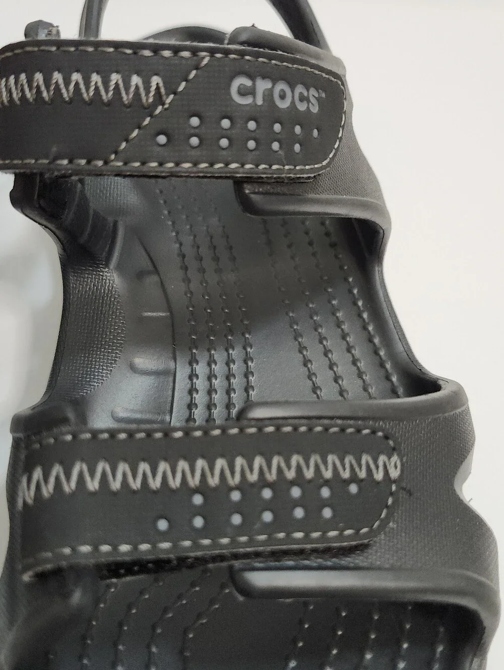 Crocs Swiftwater River Sandal '18 BLACK Adjustable Straps 203965  Mens Size 7M
